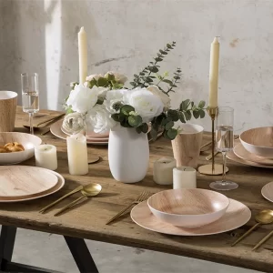 Wood Pattern Tableware